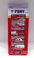 FDNY Gift Pack 5x Vehicles Fire Department Diecast Daron #RT8750 NEW CRUSH BOX