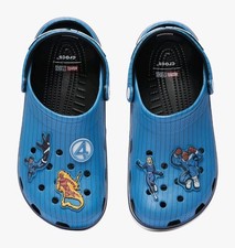 Crocs Marvel Fantastic 4 Classic Clog Blue White Black Men's Size 9