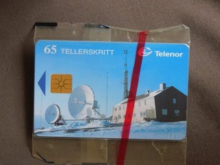 Chip Card MINT SEALED Norway 5/96 Isfjord Radio opl 16000