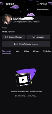 Twitch Acc - 10k Full Access, Sehr Sicher