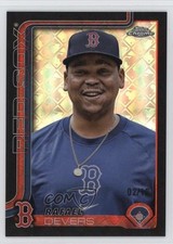 2025 Topps Chrome Logofractor Edition Black Refractor 2/10 Rafael Devers 0m1w