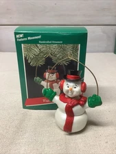 Hallmark Keepsake 1989 Wiggly Snowman Bobble Head