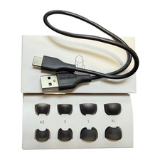 Original Silicone Ear Tips Cable Set Soundcore Sport X20 Black XS, S, L, XL