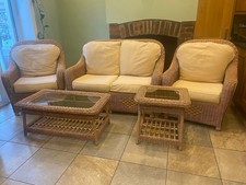 Rattan Effect Sofa, Chairs and Tables