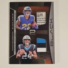 🔥Panini Black 2024 Dusk 2 Dawn Blake Corum Jonathon Brooks Dual Patch NFL Card