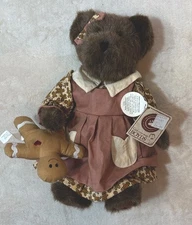 Boyds Bears Kassie Gingerbeary Christmas Dress Plush 10 Inch Gingerbread Man