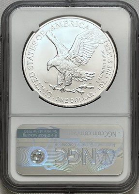 2023 American Silver Eagle NGC MS 70 US Invention Series Fiber