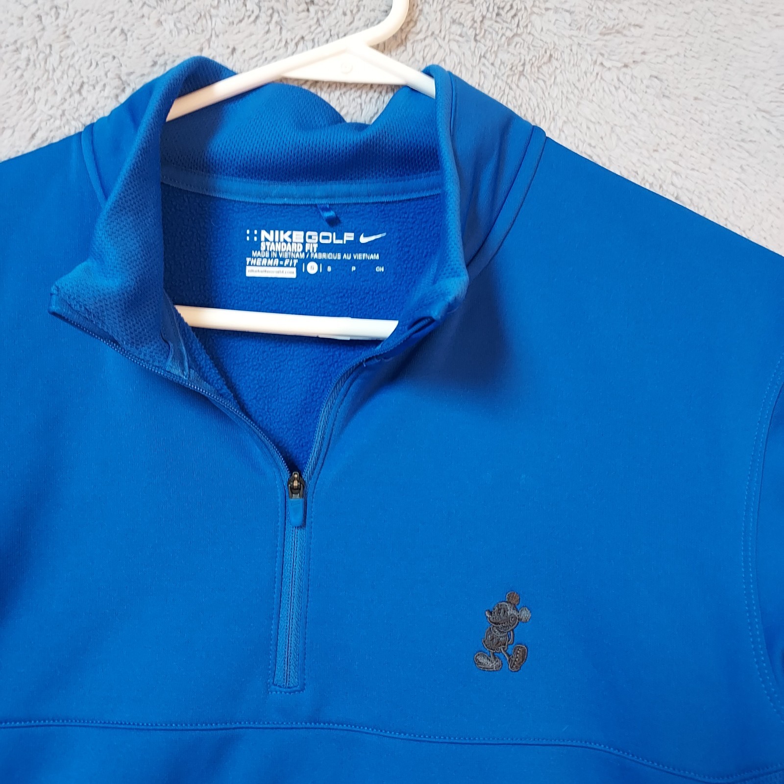 Nike Pullover Mens Small Disney Mickey Mouse Quarter Zip Therma Fit Fleece Zip thumbnail 4