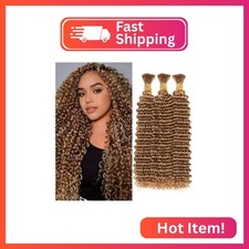Boho Hair for Braiding, Curly Virgin Human Braiding Hair for Women, 12A Knotless