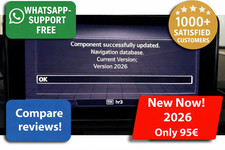 NEW! Audi A1,A2,A3,A4,A5,A6,A7,A8, 4G C7 Navigation Update Europa 2026 + Carplay