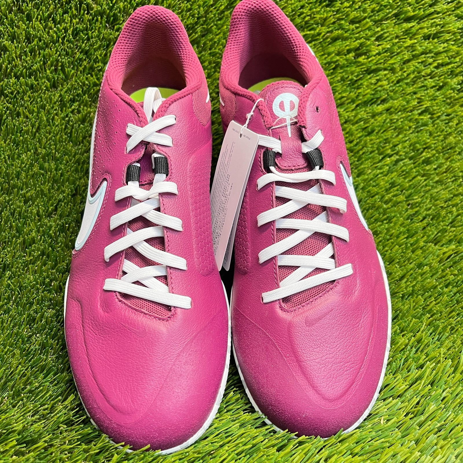 Nike React Tiempo Legend 9 Pro IC Mens Size 10 Pink Purple Indoor Soccer Shoes thumbnail 5