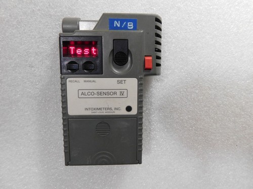 INTOXIMETERS  ALCO-SENSOR IV BREATHALYZER -USED, TESTER ONLY NO MOUTHPIECE AS-IS