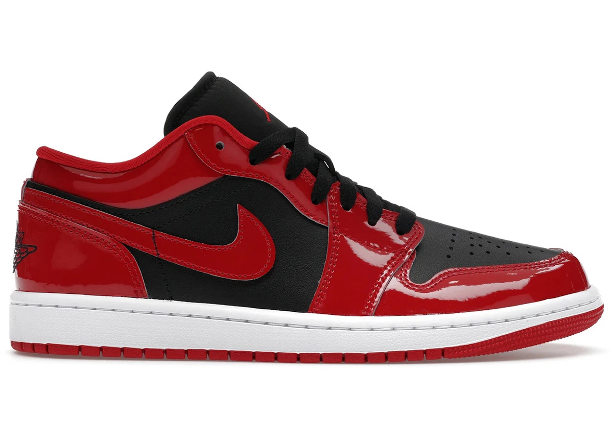 ナイキ WANS AIR JORDAN 1 LOW26cm【タグ付新品未使用品】 Jordan 1 Low Patent Varsity Red Black for Sale | Authenticity