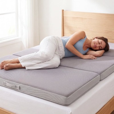 Best Choice Products Mattress, polyurethane foam, grey, double, Grey