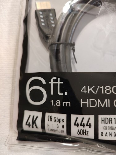 New Key Digital KD-PRO6 Premium High-Speed HDMI with Ethernet (6') Black 2 Pack - Picture 5 of 5