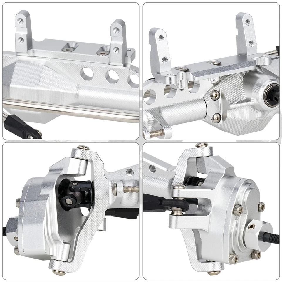 CNC Alu 4WS Offset Portal Axle Set for 1/10 RC Crawler LCG Chassis Comp Rigs - Image 2 of 4