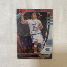 Panini 2020-21 Prizm Draft Picks Rookie Cole Anthony #49 North Carolina Card
