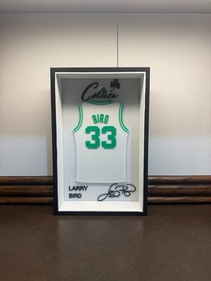 Larry Bird Boston Celtics NBA 3D Printed Shadowbox