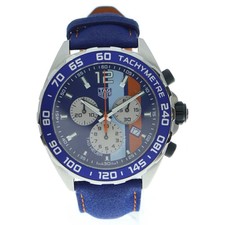 TAG HEUER CAZ101N.FC8243 GULF SPECIAL EDITION FORMULA 1 Chronograph Blue Dial SS