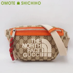 GUCCI Sac Ceinture Body Bag Sac Bandoulière Diagonale Suspension GG Toile Beige Orange 6
