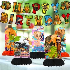 TUNG SAJAR BRAINROT PARTY SUPPLIES BIRTHDAY DECORATION BALLOON TABLEWARE SWIRL