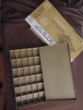 Vintage Logan Deluxe Metal Slide File No 200 NOS Unused 35mm Slide Storage w Box