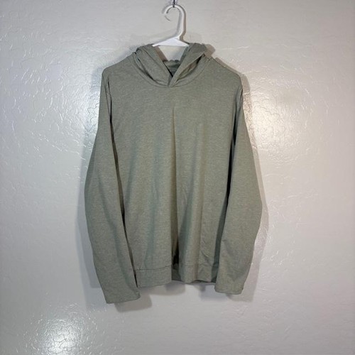 Everlane Hoodie Mens Medium Gray Lightweight Pullover Stretch Jersey Tagless