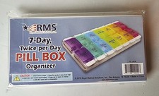 New Daily and Weekly Pill Organizer-7 Day Pill Planner Twice per day Sealed NIB