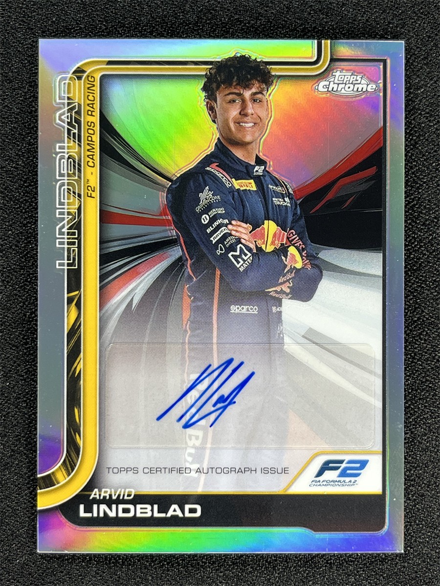 2025 Topps Chrome Formula 1 F1 Arvid Lindblad Autograph Auto #CAC-LIN
