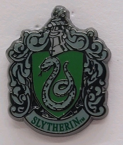 Harry Potter Mini Pin House Written Slytherin Green Logo & Snake Trade Free Ship - Picture 9 of 11