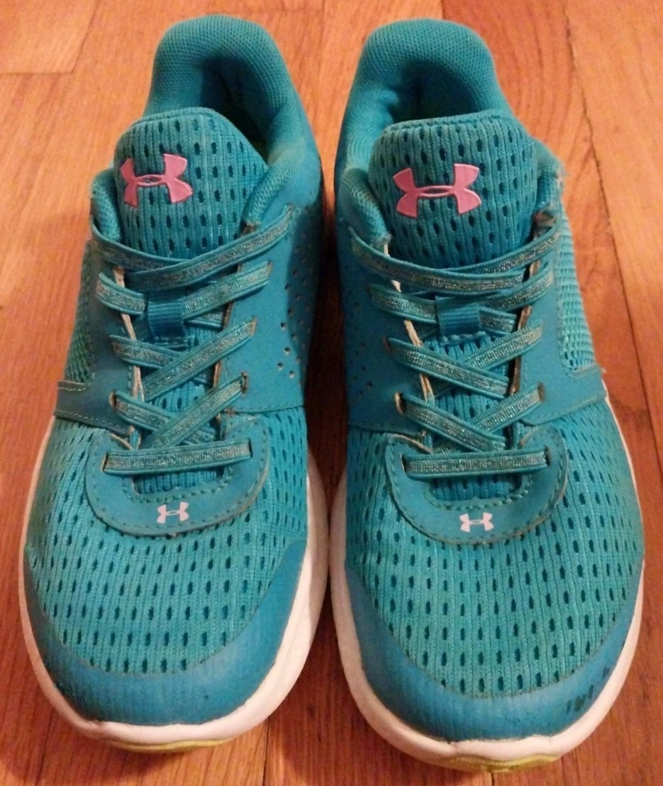 UNDER ARMOUR Girl's MICRO G FUEL RN Running Sneaker Aqua Blu