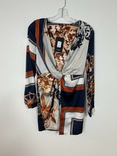 Fashion Nova Boho Luxe Scarf Print Dress NWT