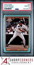 2003 FLEER FALL CLASSIC #34 WADE BOGGS HOF POP 5 PSA 10