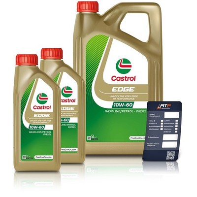 2x 1 L + 5 L = 7 LITER CASTROL EDGE SUPERCAR 10W-60 MOTOR-ÖL