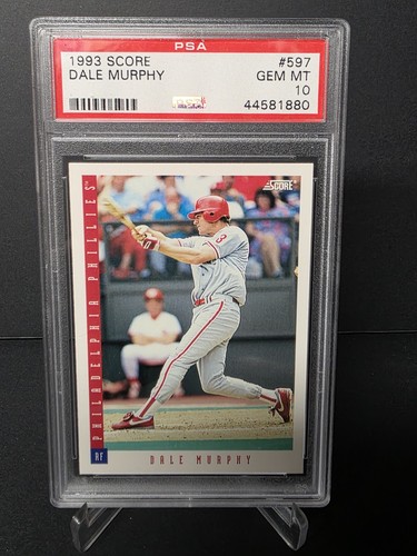 1993 Score Dale Murphy Braves/ Phillies PSA 10 Gem Mint