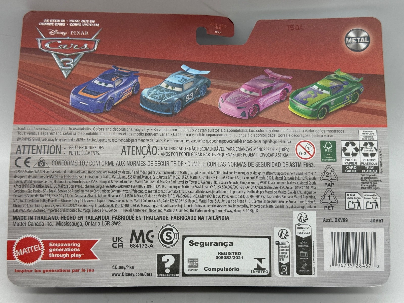 DISNEY PIXAR CARS ERIC BRAKER & RICH MIXON Pink 2025 2 PACK VHTF MOSC DieCast