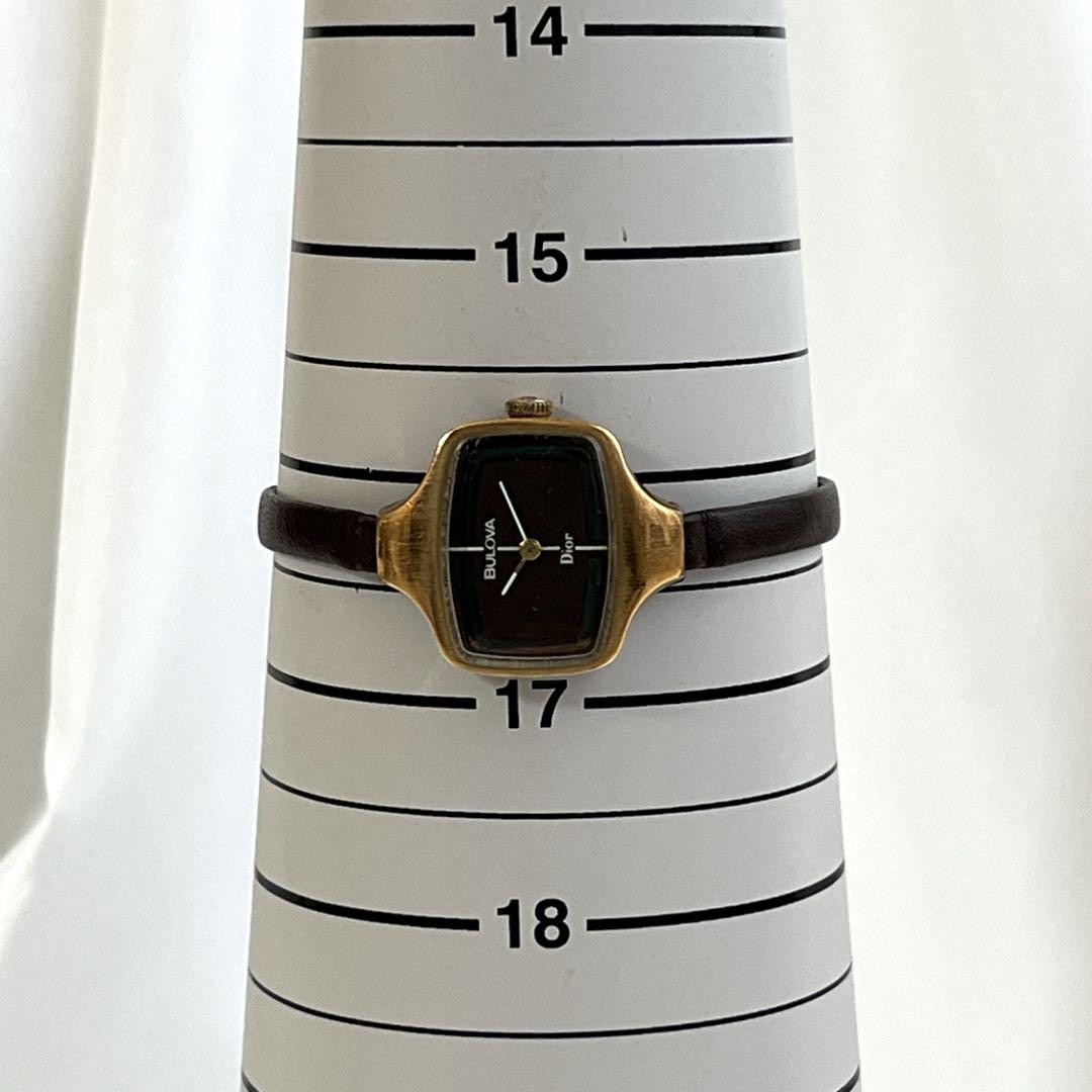稼働 BULOVA×Dior 腕時計 手巻き 機械式 Wネーム 1117 クリスチャンディオール 時計 希少 Dior BULOVA ダブルネーム手巻き