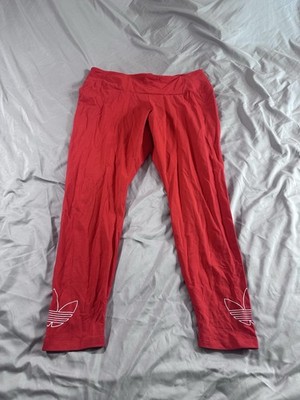 NWT Adidas Originals Women Plus Size 3X Adicolor Trefoil Leggings Vivid Red HM18