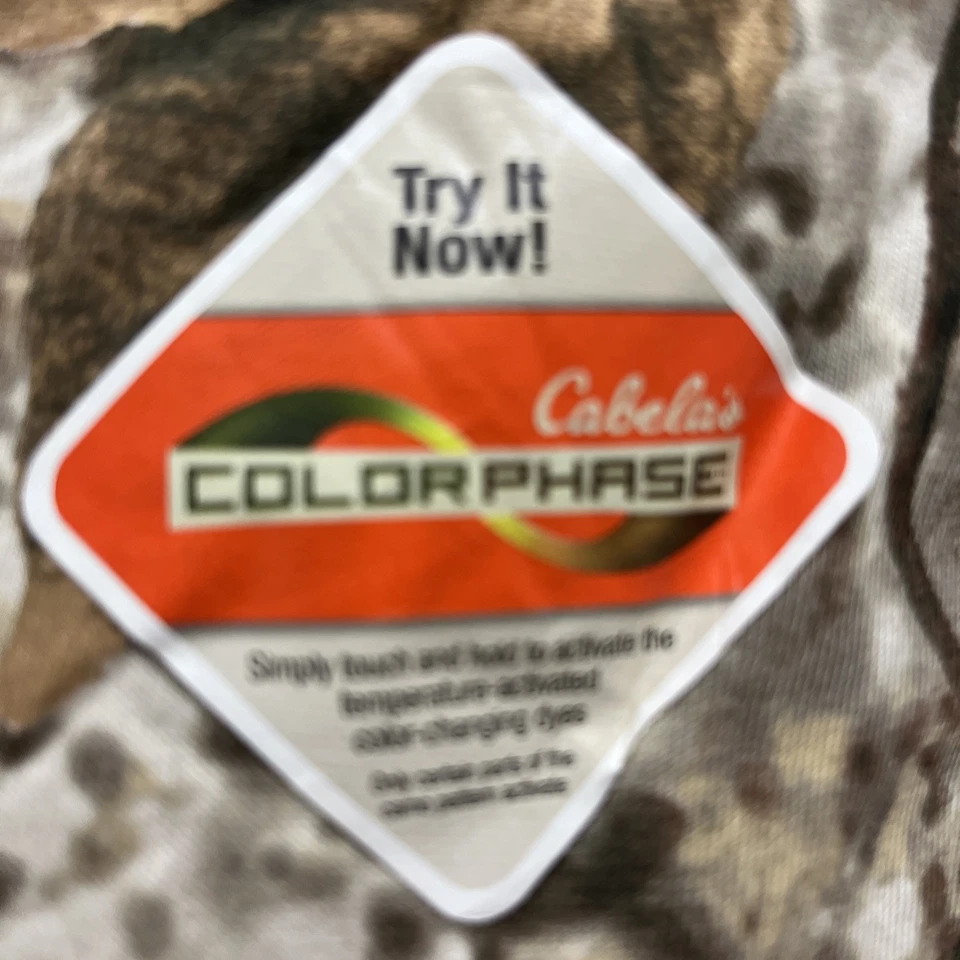 Cabela’s Color Phase Camo Men’s Large Short Sleeve Tee Zonz Woodlands NWT - Image 4 of 4