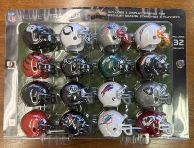 NFL Helmet Tracker Mini Football Helmets. Set Of 32 Teams. Brand