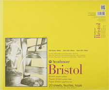 300 Series Bristol Paper Pad, Smooth, Tape Bound, 14X17 Inches, 20 Sheets 100Lb