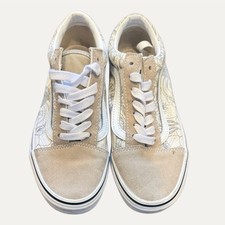 Vans Old Skool Suede Floral Sneakers Beige/Wh...