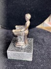 BOY BAR MITZVAH SCULPTURE STERLING SILVER JUDAISM COLLECTIBLE MARKED 925 — photo 5