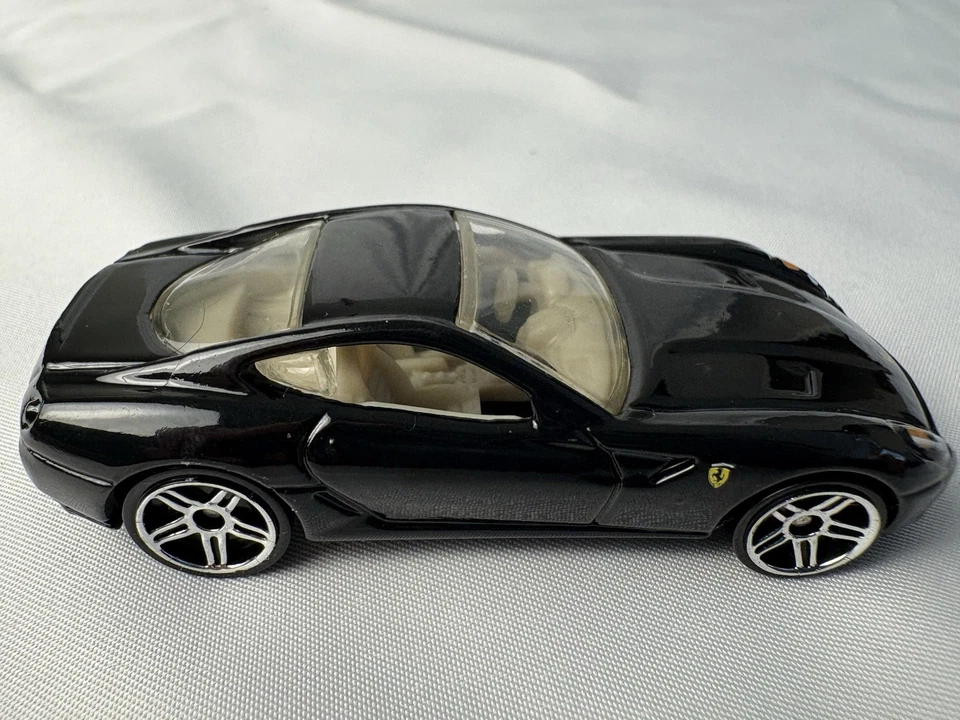 Hot Wheels Ferrari 599 GTB #14/36 2007 Nuevos Modelos Negro B30 Usado en Excelente Condición C135A Suelto Foto 3 de 4