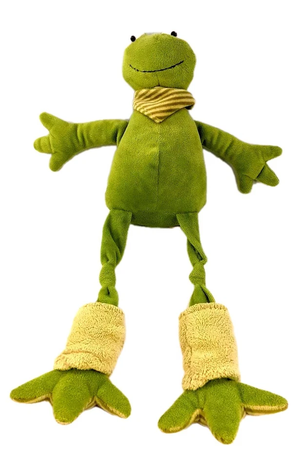 peluche Grenouille Verte Les Petites Maries  grand modèle 49 cm doudou - Photo 3/4