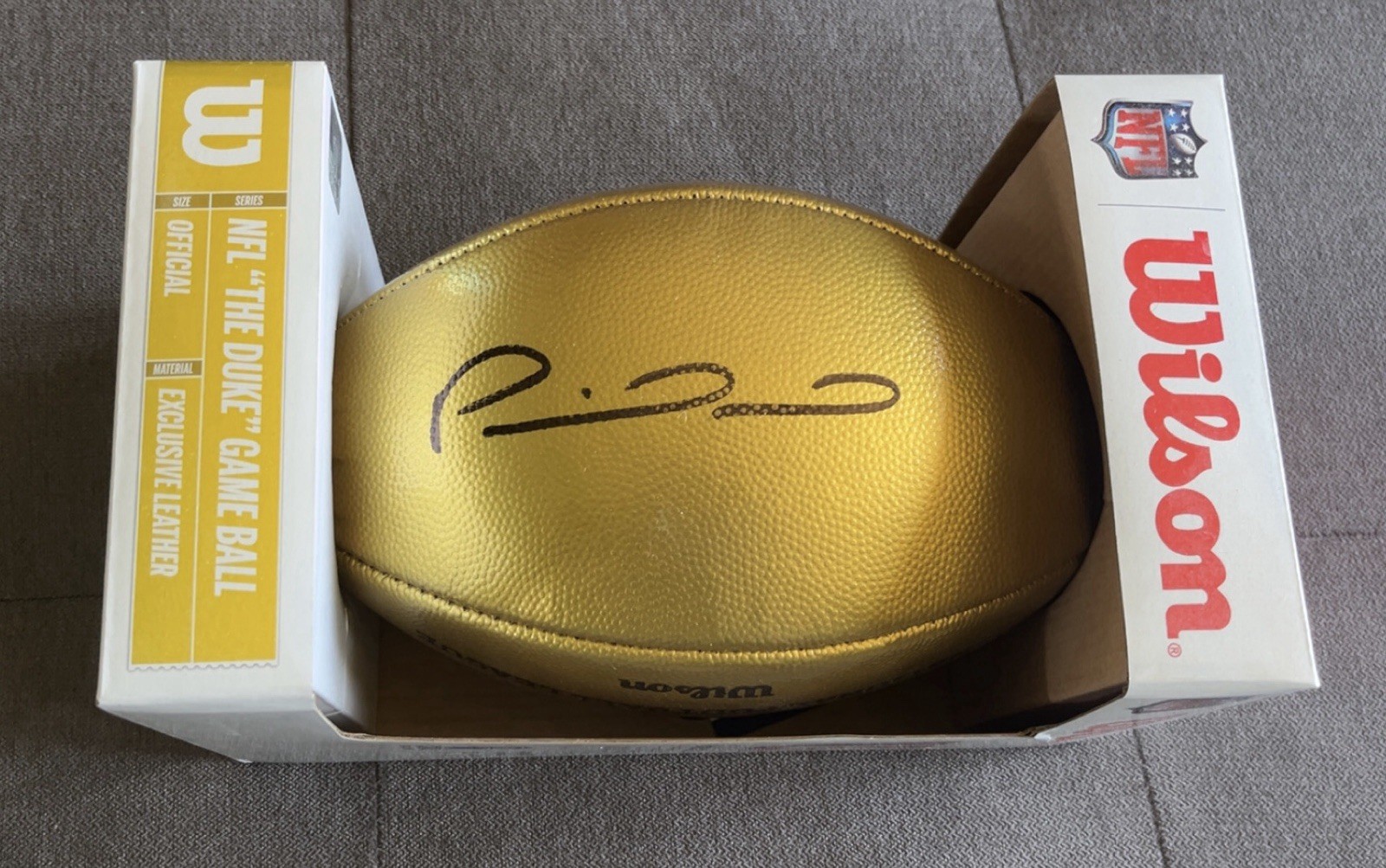 Patrick Mahomes Autographed Signed Gold NFL Honors MVP "The Duke" Football Chiefs PSA 