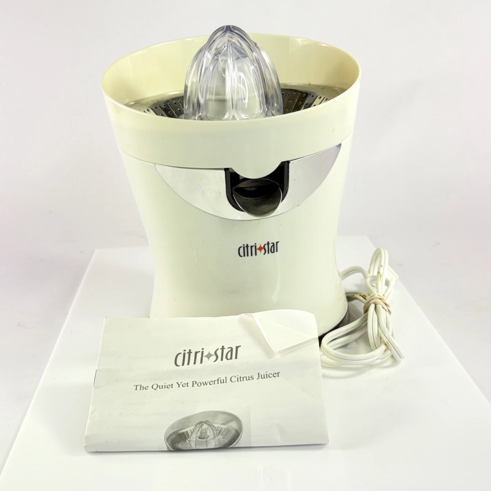 Tribest CitriStar CS-1000 Electric Citrus Juicer Stainless Steel Strainer Tested