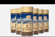 Nescafé Gold Blend Decaf Instant Coffee (190g) Pack Of 6 bottles