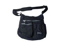 NeatPack Crossbody Bag Womens Black Canvas Anti Theft RFID Pocket Travel Bag