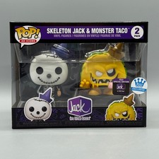 Funko Pop! 2 Pack Skeleton Jack & Monster Taco Jack In The Box Exclusive Vaulted